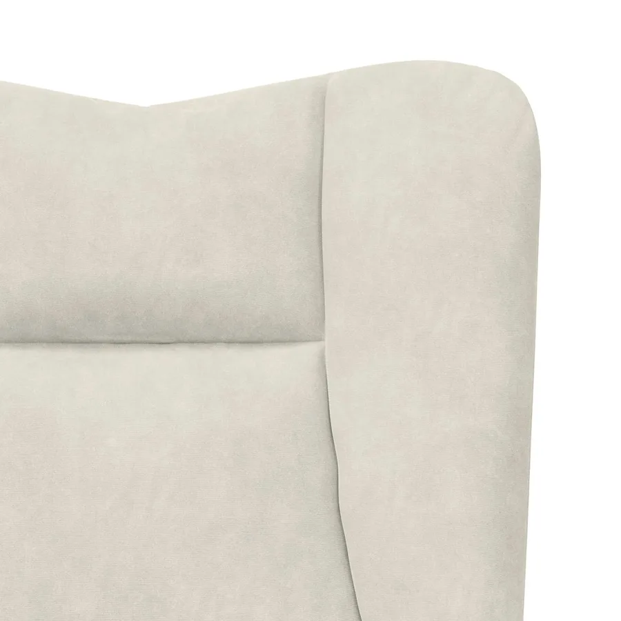 fauteuil Crème 63 x 67 x 94 cm Velours - 7