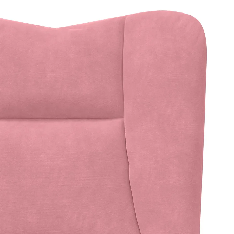 fauteuil Rose 63 x 67 x 94 cm Velours - 7