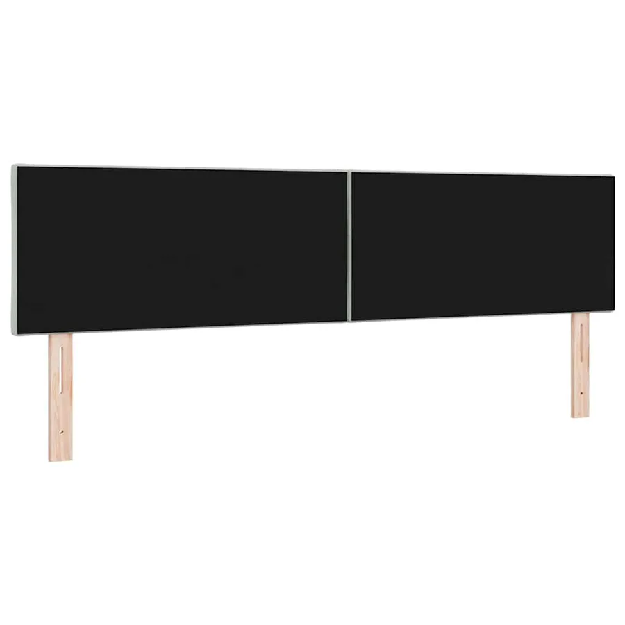 Tête de lit LED Gris clair 180 cm Velours - 7
