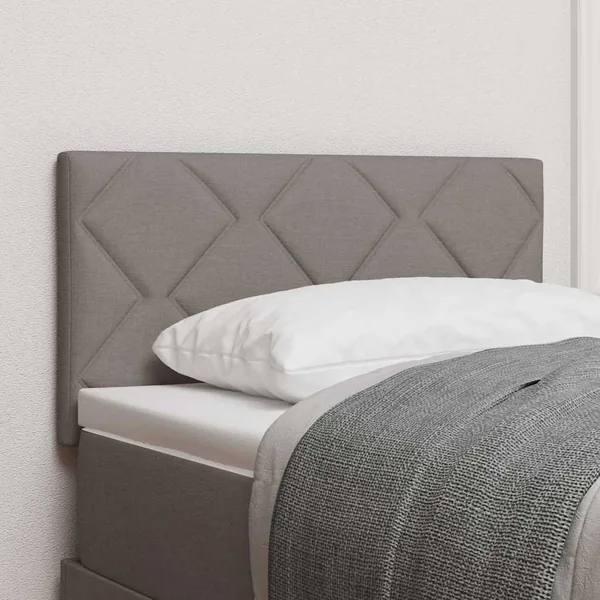 Tête de lit Taupe 80 cm tissu