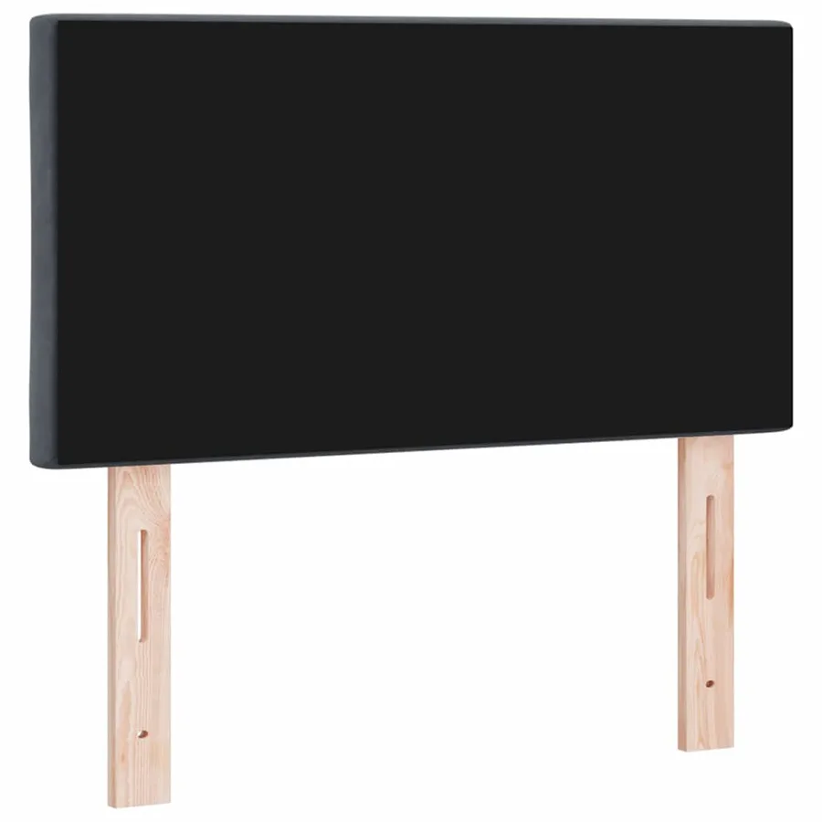 Tête de lit Gris foncé 80 cm Velours - 4