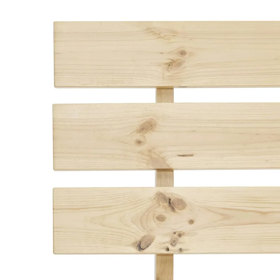 Cadre de lit sans matelas 140x200 cm bois massif de pin - 6