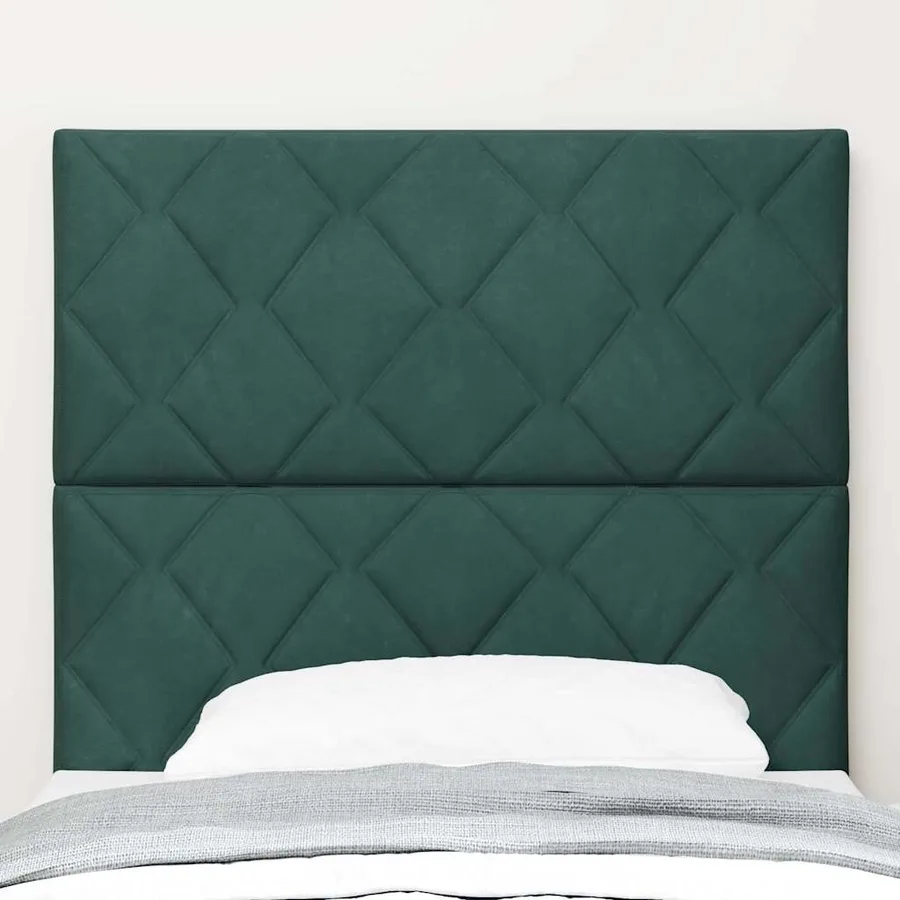 Tête de lit LED Vert foncé 90 cm Velours - 3