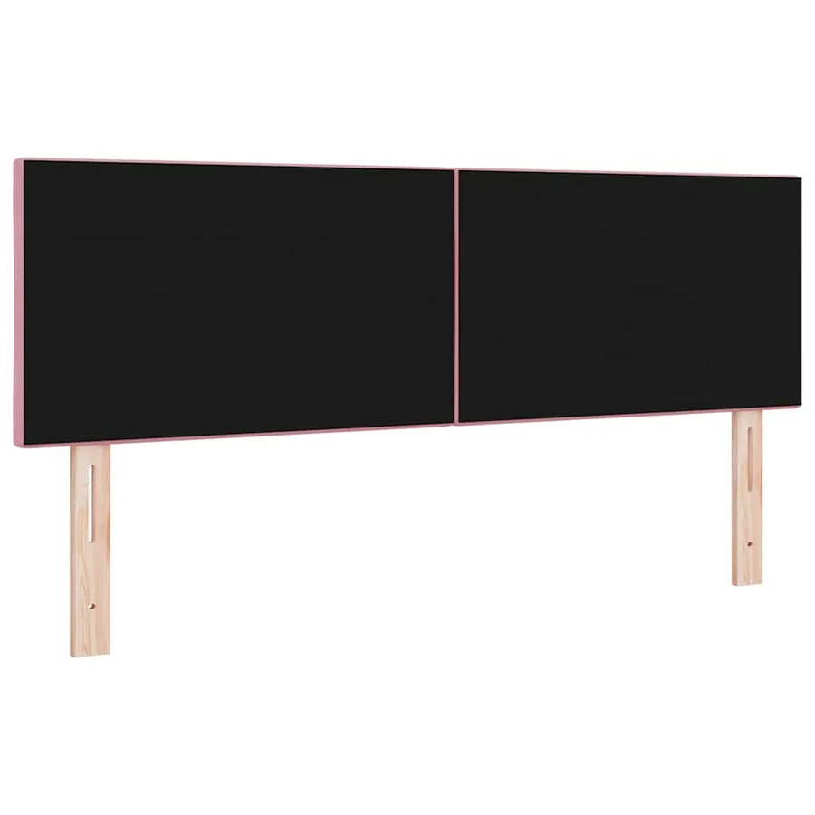 Tête de lit LED Rose 160 cm Velours - 7