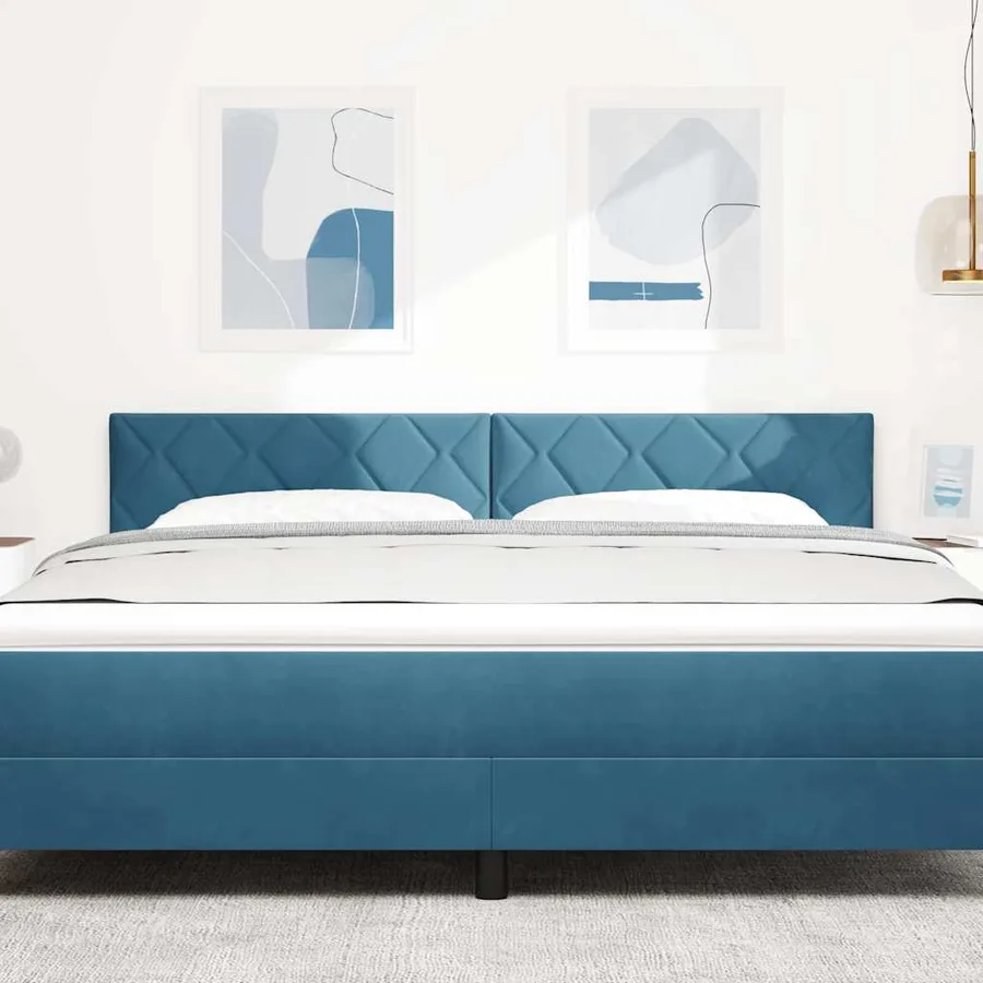 Tête de lit Bleu foncé 180 cm Velours - 3