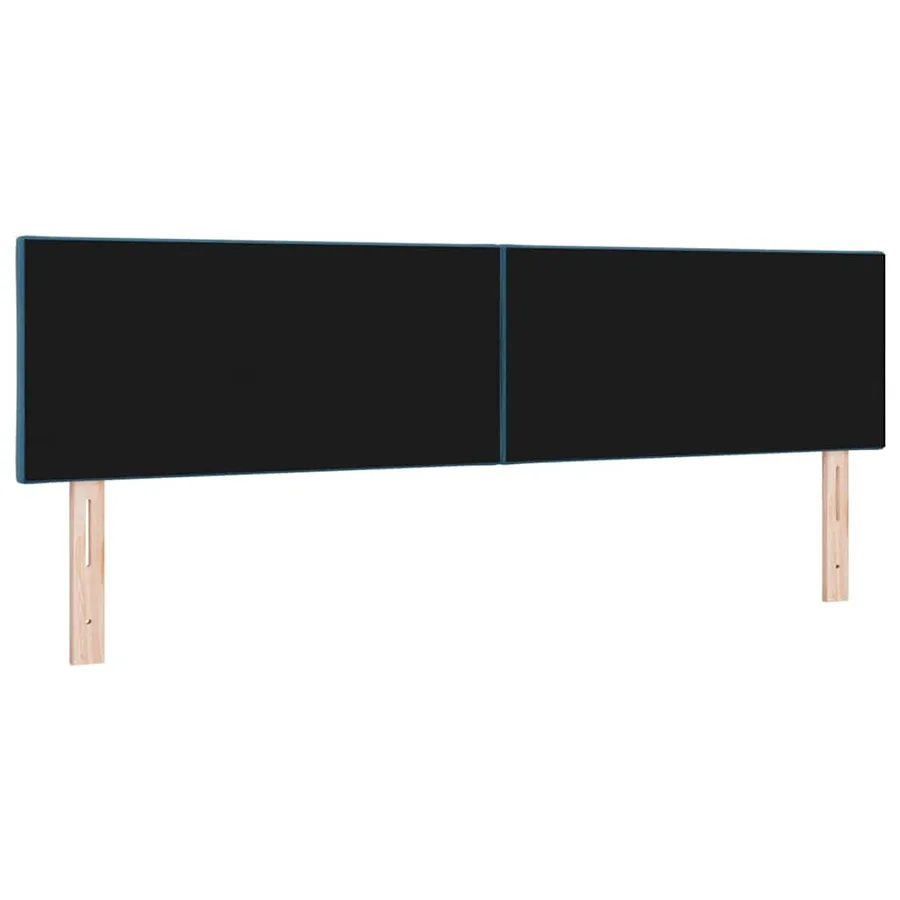 Tête de lit LED Bleu foncé 180 cm Velours - 7