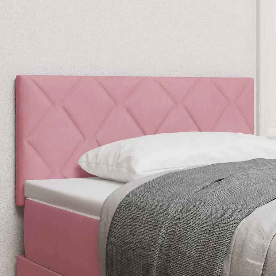 Tête de lit LED Rose 100 cm Velours