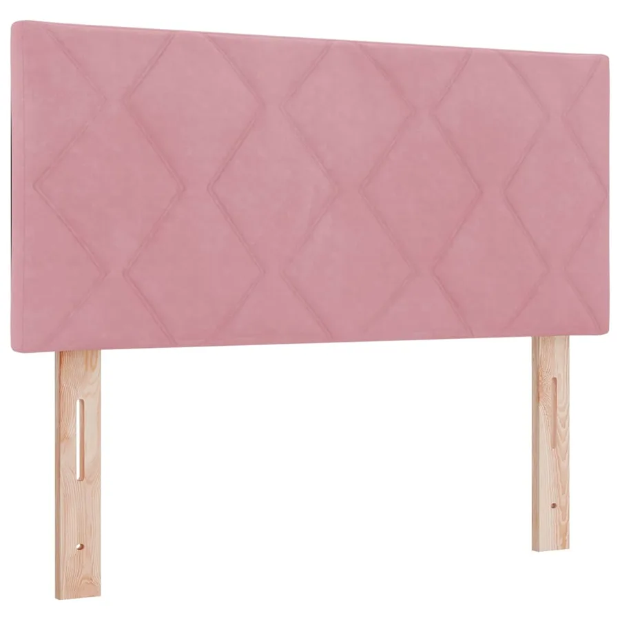 Tête de lit LED Rose 100 cm Velours - 2