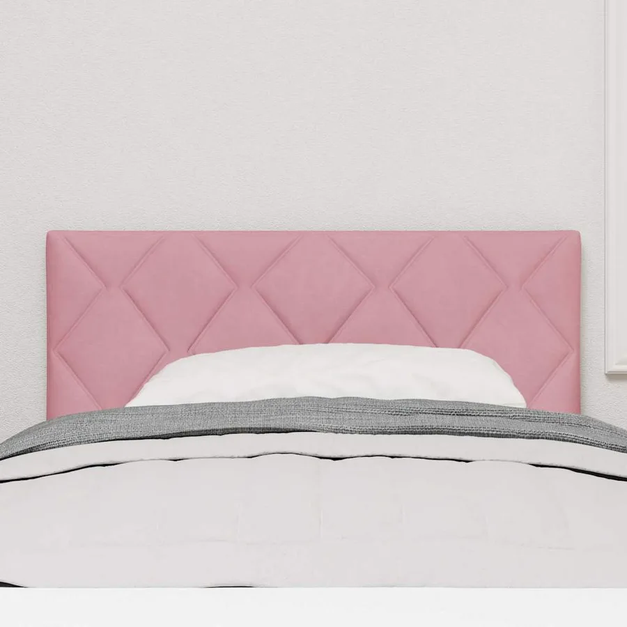 Tête de lit LED Rose 100 cm Velours - 3