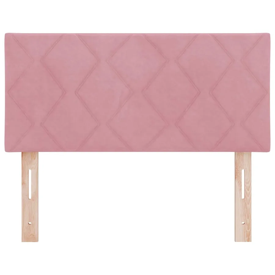 Tête de lit LED Rose 100 cm Velours - 5