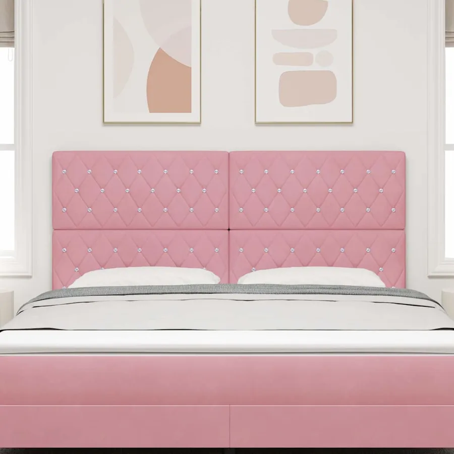 Tête de lit Rose 180 cm Velours - 3