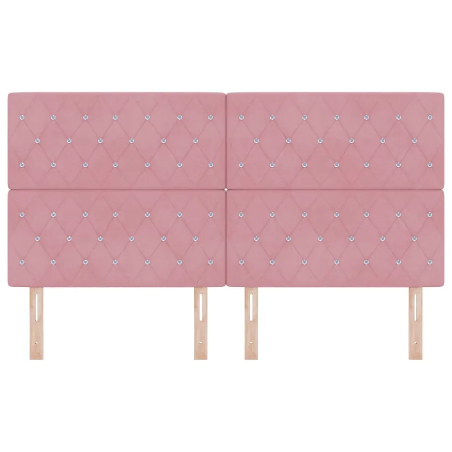 Tête de lit Rose 180 cm Velours - 4