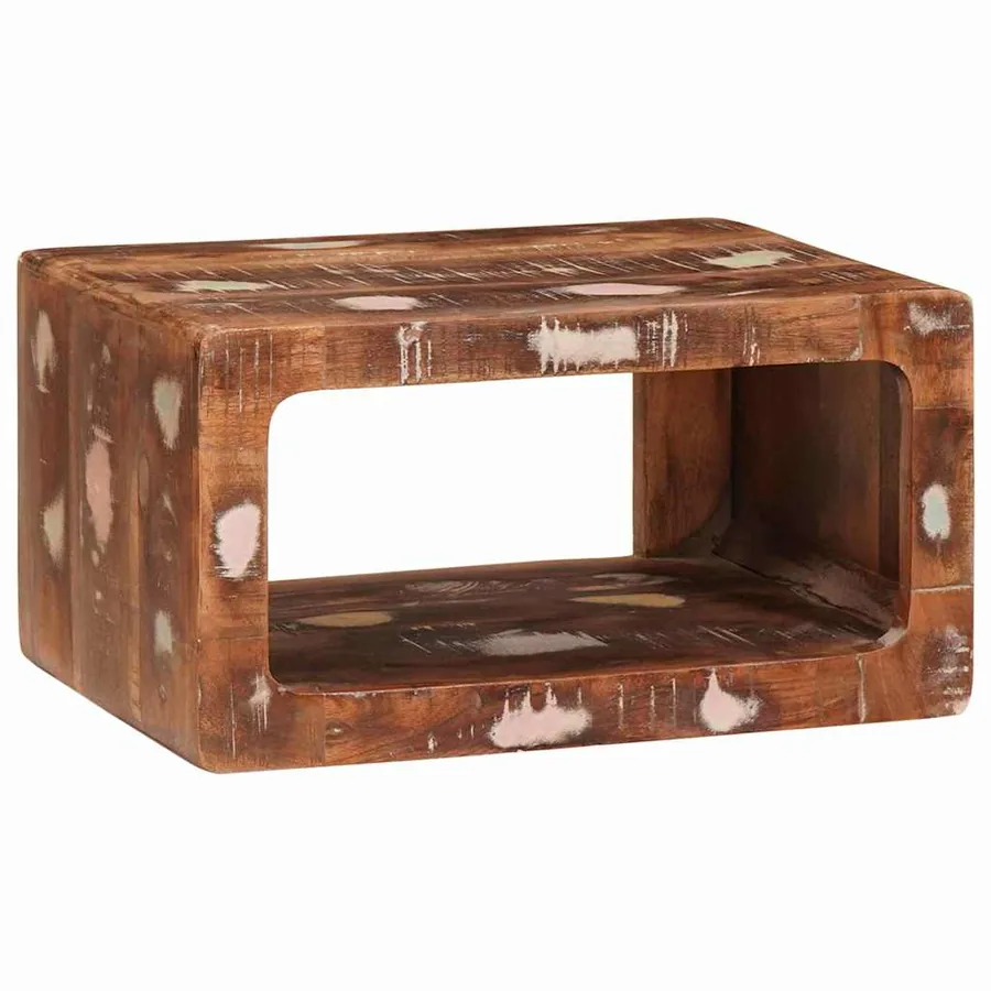 Table de chevet Marron 45 x 30 x 24 cm Bois Recyclé Solide