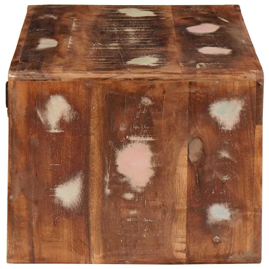 Table de chevet Marron 45 x 30 x 24 cm Bois Recyclé Solide - 5