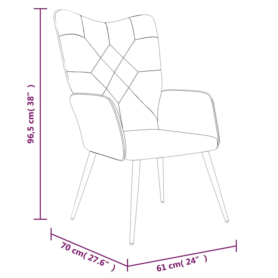 Chaise de relaxation avec tabouret Patchwork Tissu - 9
