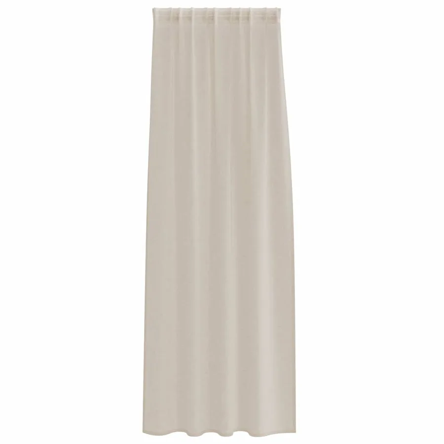Rideau en Voile 2 pcs Couleur sable 245 x 140 cm Polyester - 4
