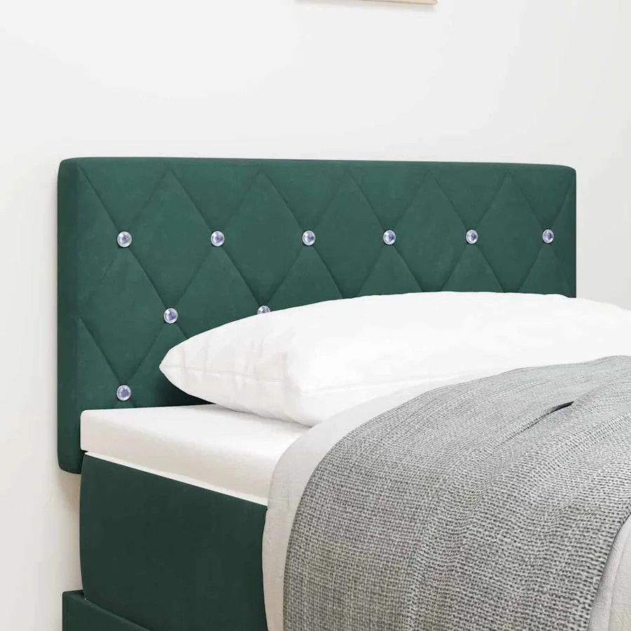 Tête de lit Vert foncé 80 cm Velours