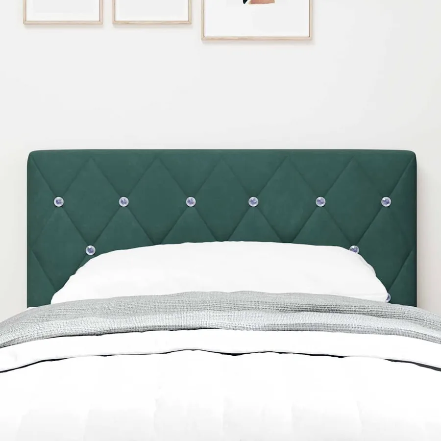 Tête de lit Vert foncé 80 cm Velours - 3