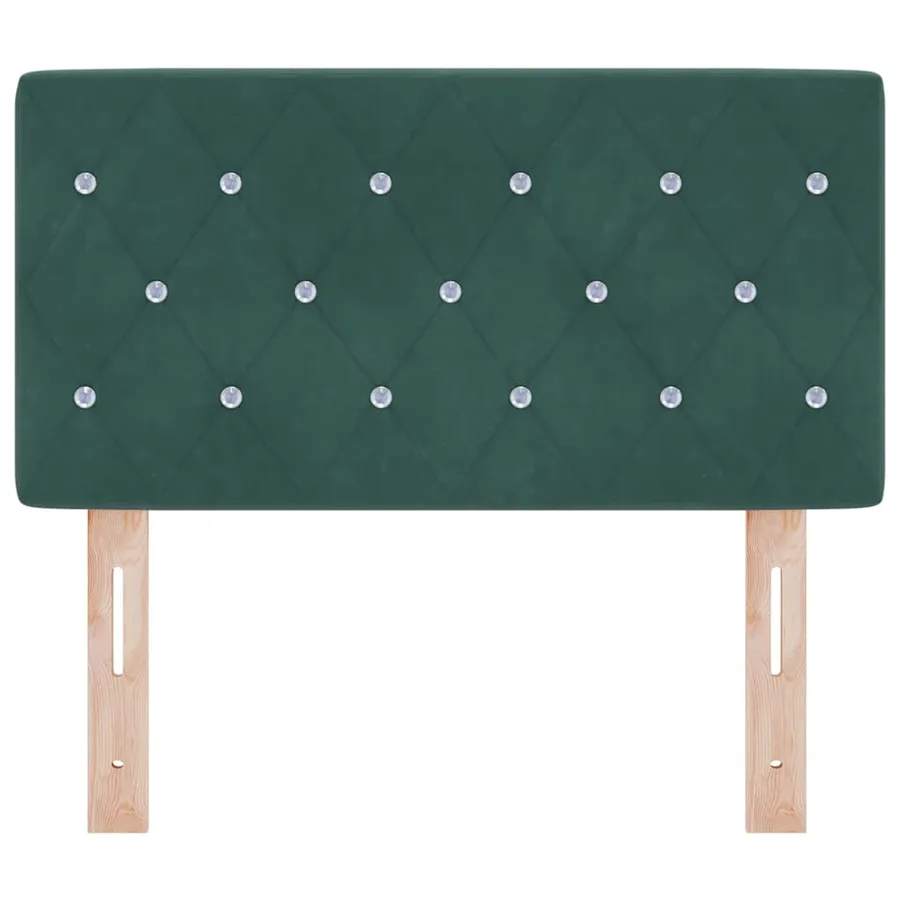 Tête de lit Vert foncé 80 cm Velours - 4