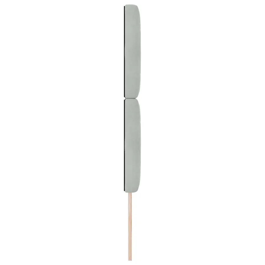 Tête de lit Gris clair 80 cm Velours - 5