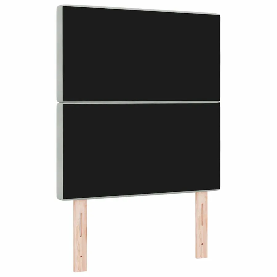 Tête de lit Gris clair 80 cm Velours - 6