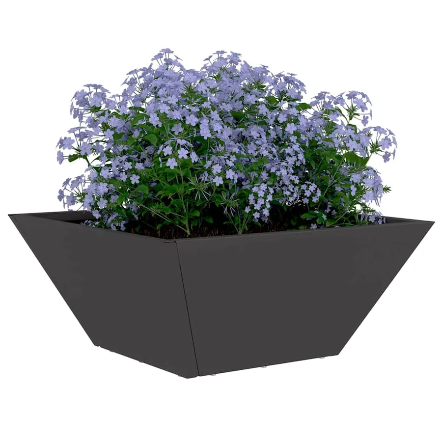 Cache-pot de jardin 5 pc Noir 35 x 35 x 15 cm - 3