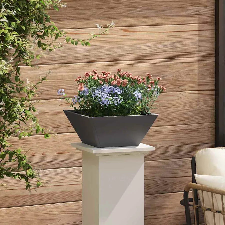 Cache-pot de jardin 5 pc Noir 35 x 35 x 15 cm - 4