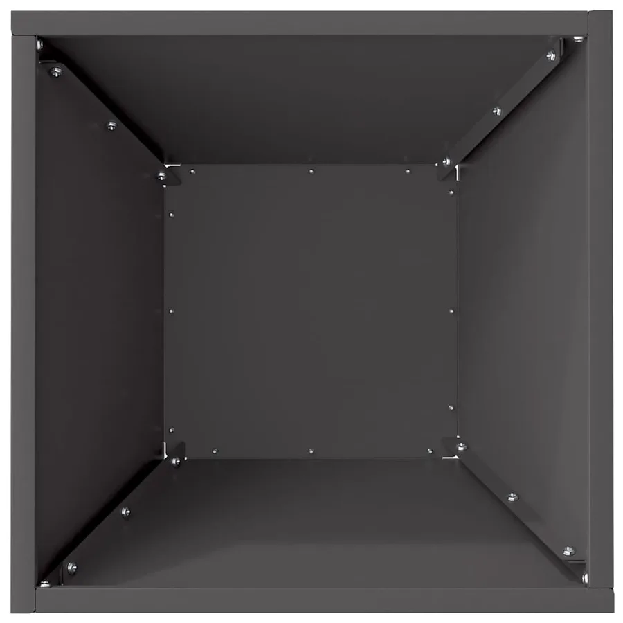 Cache-pot de jardin 5 pc Noir 35 x 35 x 15 cm - 9