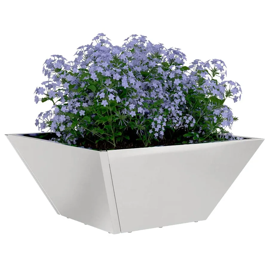 Cache-pot de jardin 5 pc Argent 35 x 35 x 15 cm - 3