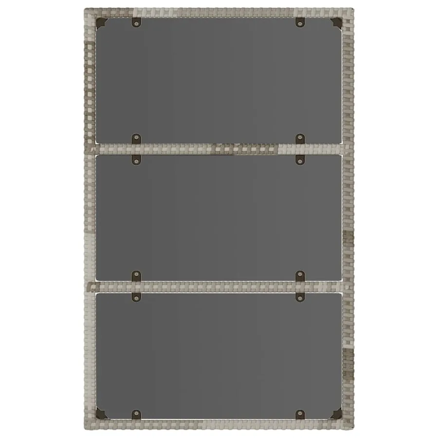 Salon de jardin 6 pcs avec coussins Gris Résine tressée - 5