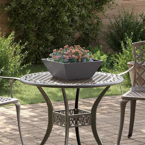 Cache-pot de jardin 5 pc Noir 40 x 40 x 15 cm