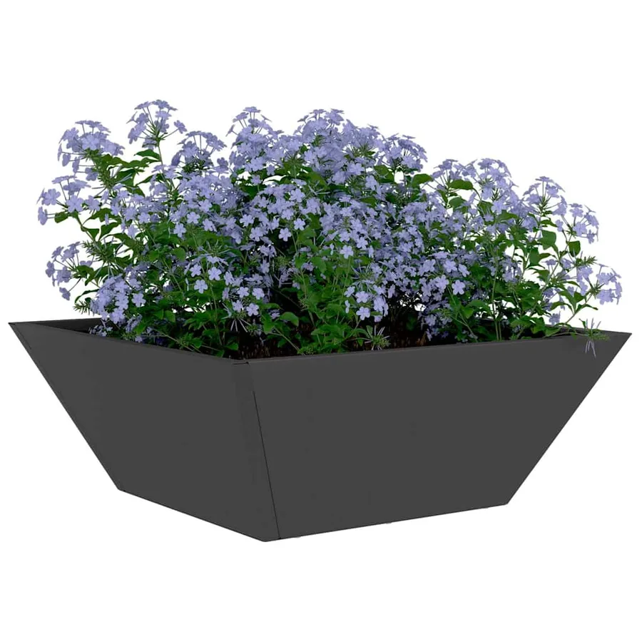 Cache-pot de jardin 5 pc Noir 40 x 40 x 15 cm - 3