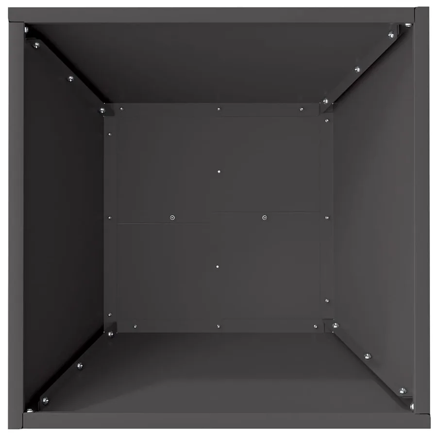 Cache-pot de jardin 5 pc Noir 40 x 40 x 15 cm - 9