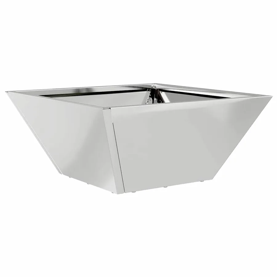 Cache-pot de jardin 5 pc Argent 35 x 35 x 15 cm Acier galvanisé - 5