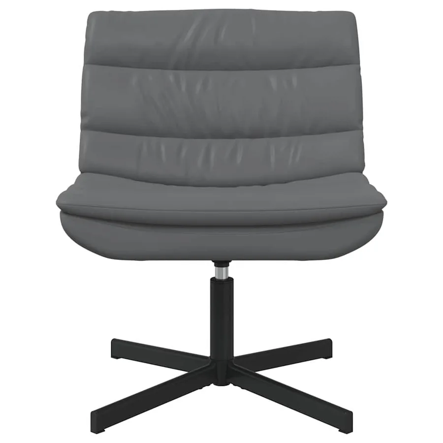 Chaise pivotante Gris 63 x 75 x 76 cm Simili cuir - 4