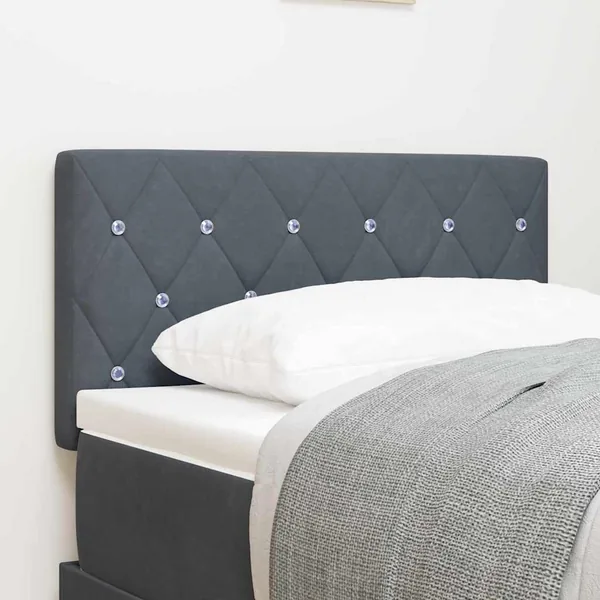 Tête de lit Gris foncé 80 cm Velours