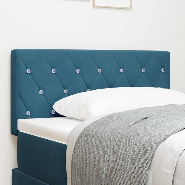 Tête de lit Bleu foncé 90 cm Velours