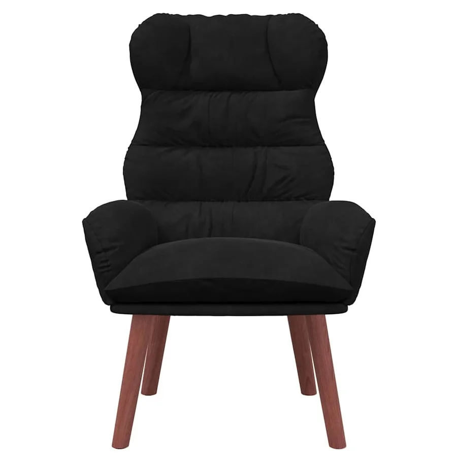 fauteuil Noir 69 x 74 x 93 cm Velours - 4