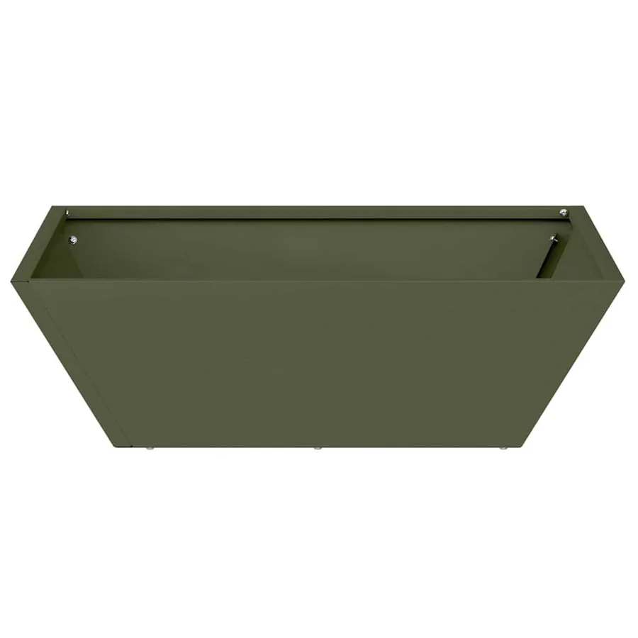 Cache-pot de jardin Vert olive 50 x 50 x 15 cm - 6
