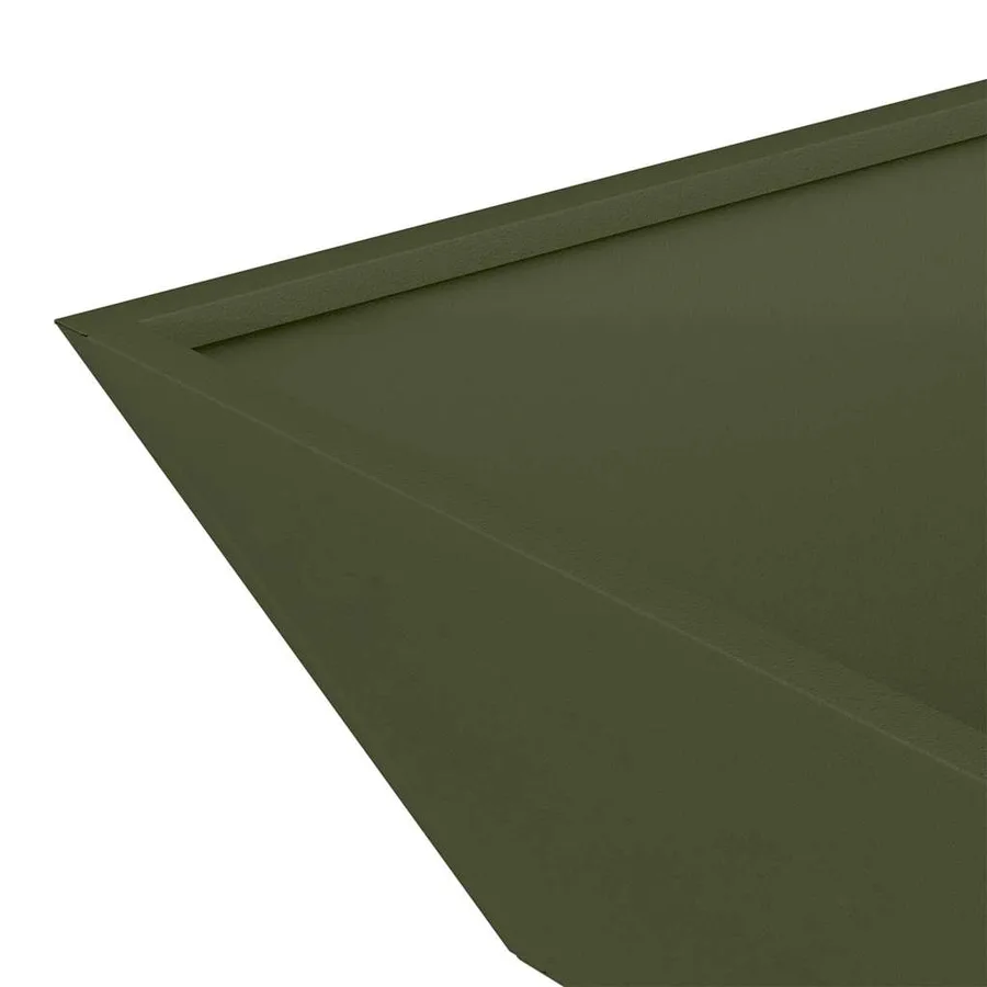 Cache-pot de jardin Vert olive 50 x 50 x 15 cm - 9