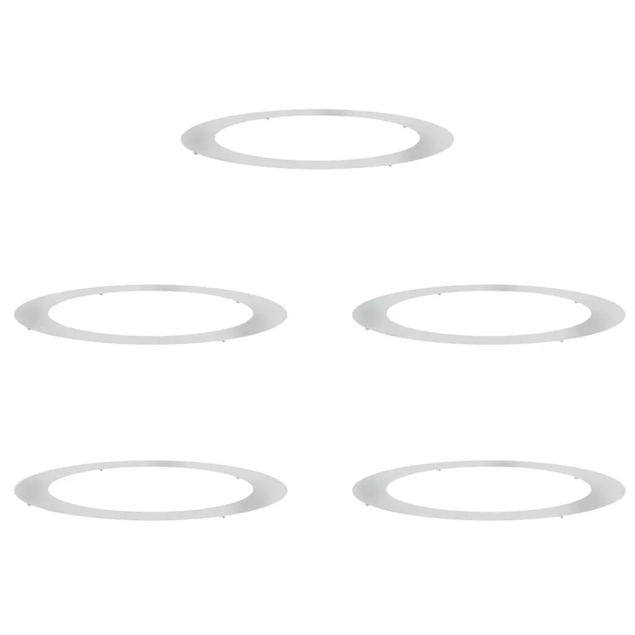 adapté pour anneaux d'arbre plats 5 pc Argent Ø90/120 cm - 2