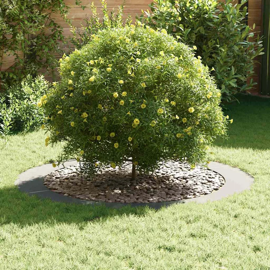 adapté pour anneaux d'arbre plats 5 pc Argent Ø90/120 cm - 3