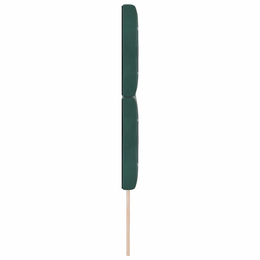 Tête de lit Vert foncé 144 cm Velours - 5