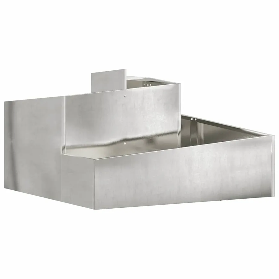 Cache-pot de jardin Argent 80 x 80 x 50 cm Acier inoxydable - 2