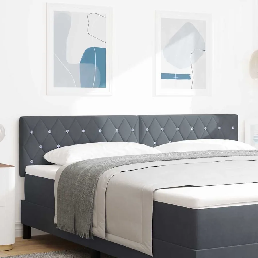 Tête de lit Gris foncé 180 cm Velours