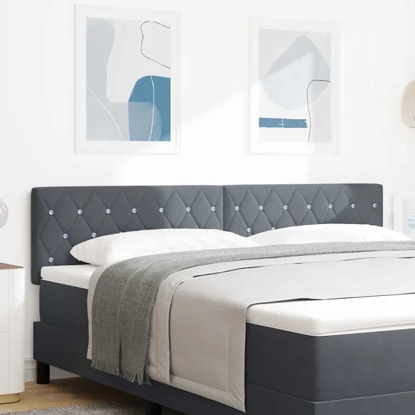 Tête de lit Gris foncé 180 cm Velours
