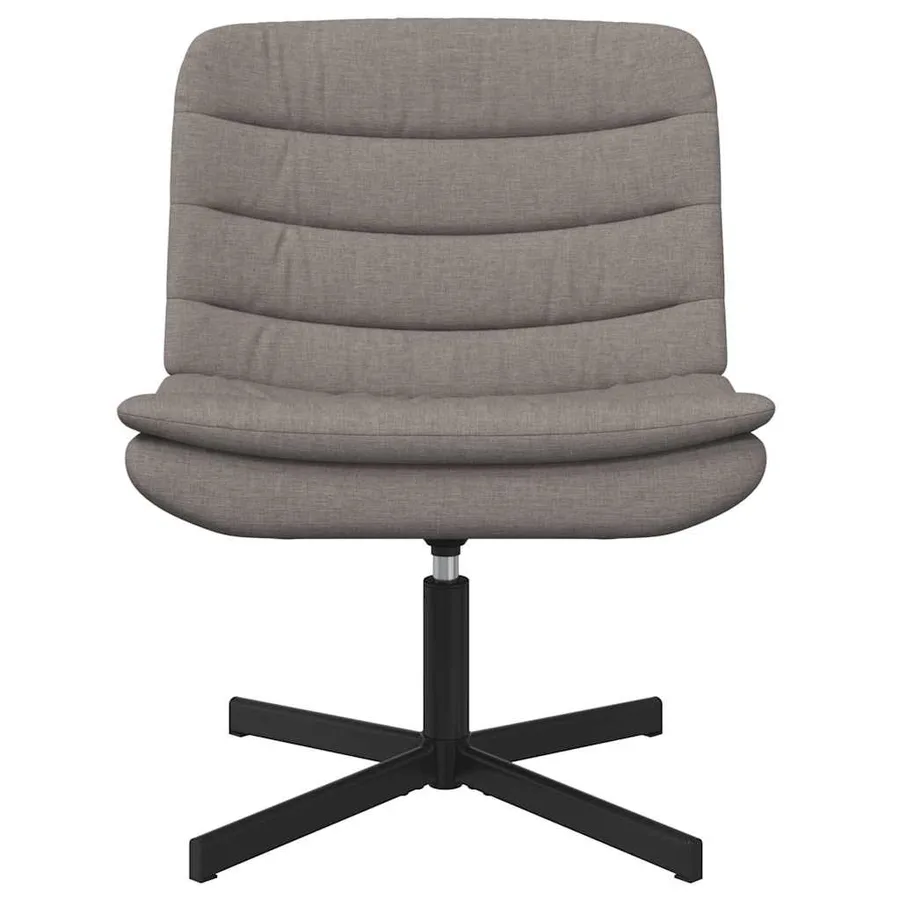 Chaise pivotante Taupe 63 x 75 x 76 cm tissu - 4