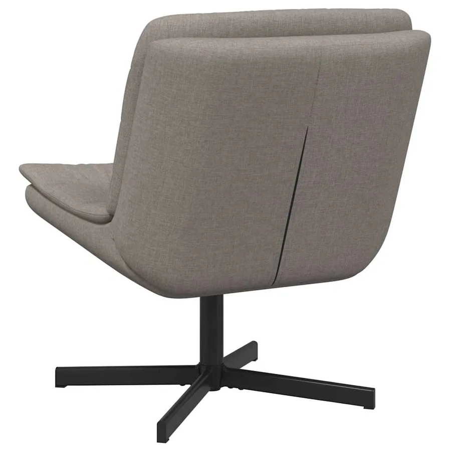 Chaise pivotante Taupe 63 x 75 x 76 cm tissu - 6