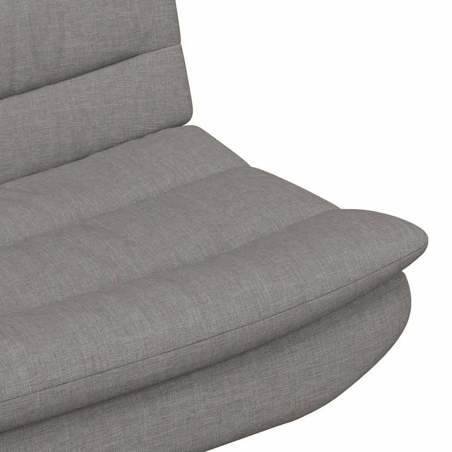 Chaise pivotante Taupe 63 x 75 x 76 cm tissu - 7