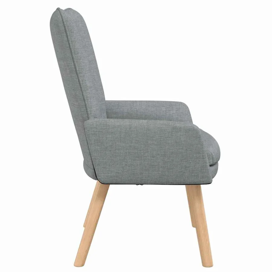 fauteuil Gris clair 63 x 67 x 94 cm Tissu et contreplaqué - 5